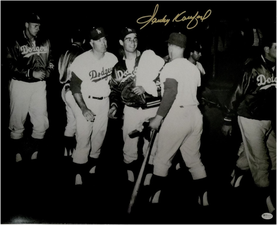 Sandy Koufax Hand Signed Autographed 16x20 Photo Dodgers Maury Wills Duke Snider