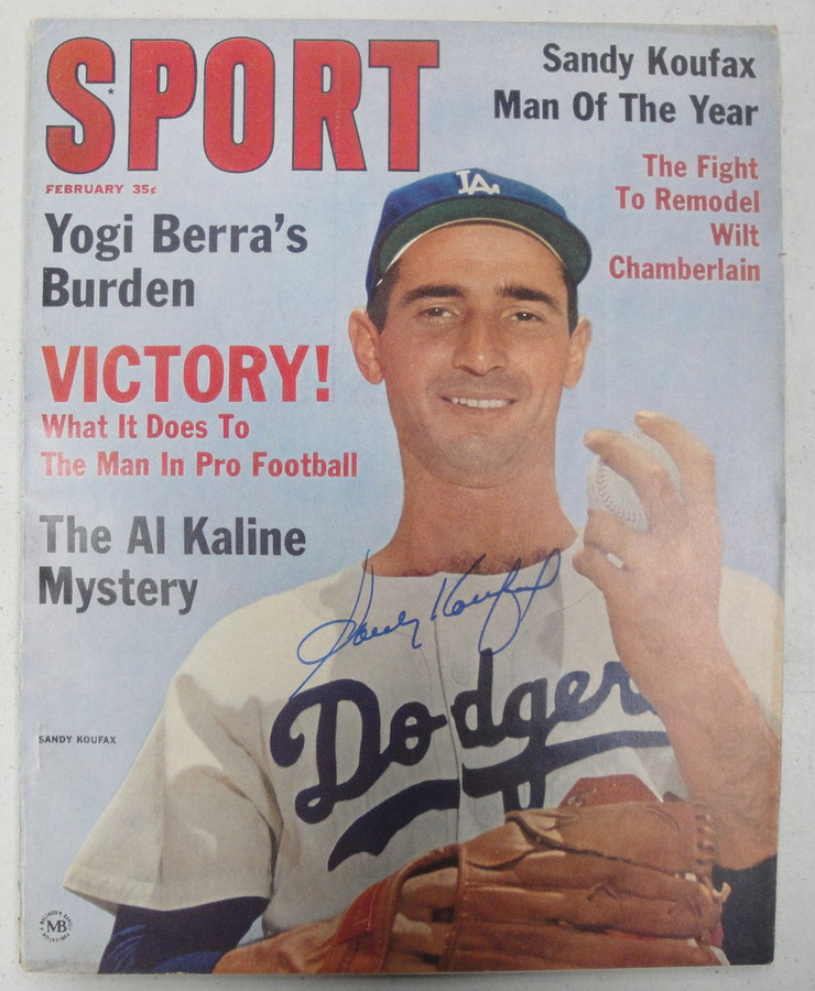 Sandy Koufax Hand Signed Autographed Complete Sport Magazine Dodgers JSA V68051