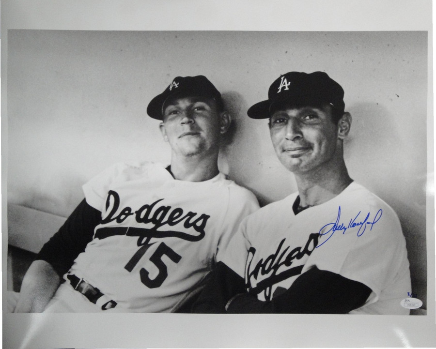 Sandy Koufax Hand Signed Autographed 16X20 Photo LA Dodgers + #15 JSA /32