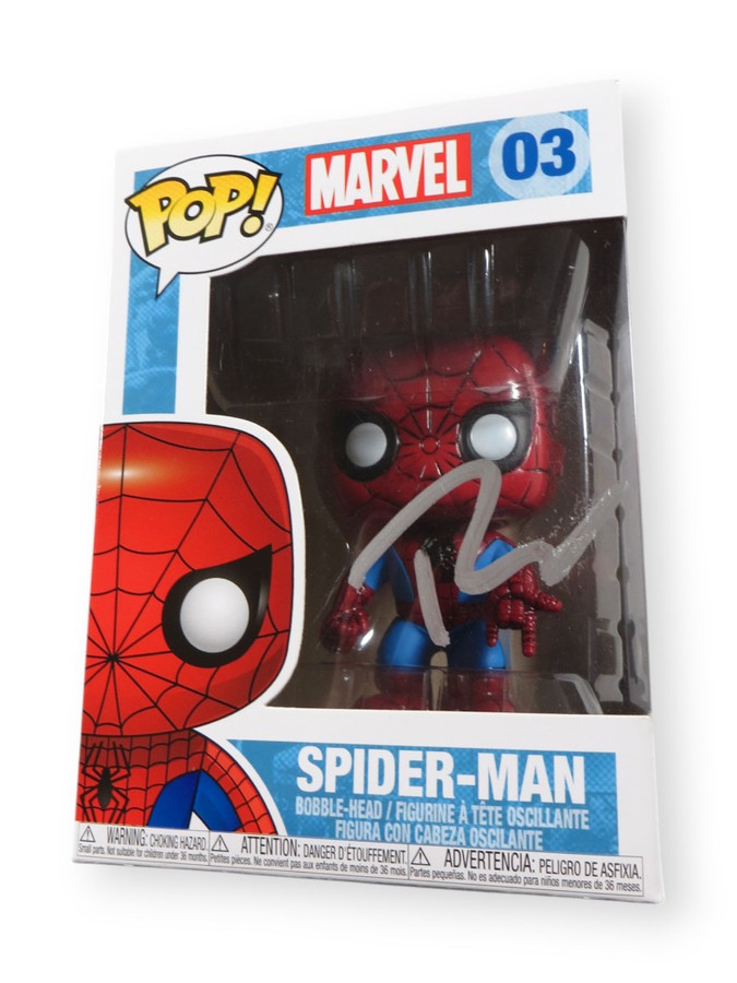 Tobey Maguire Autographed Funko POP! Figure Spider-Man Marvel 03 BAS AE08805
