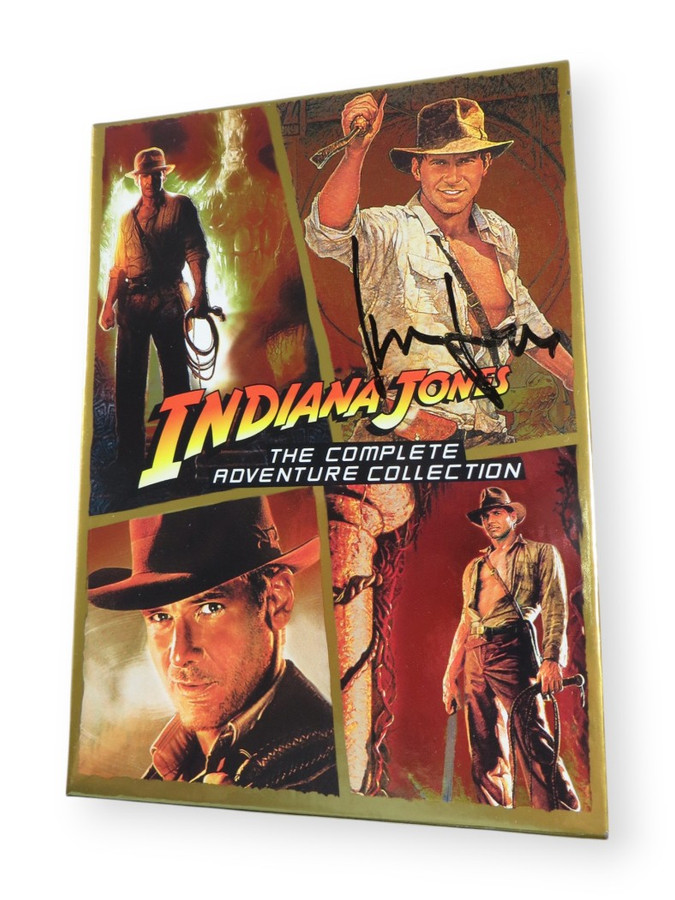 Harrison Ford Signed Autographed DVD Cover Indiana Jones Collection BAS AE16213