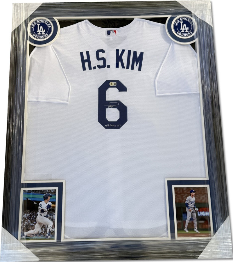 Hye Seong Kim Signed Autographed Jersey Dodgers "MLB Debut 5.3.25" Framed BAS