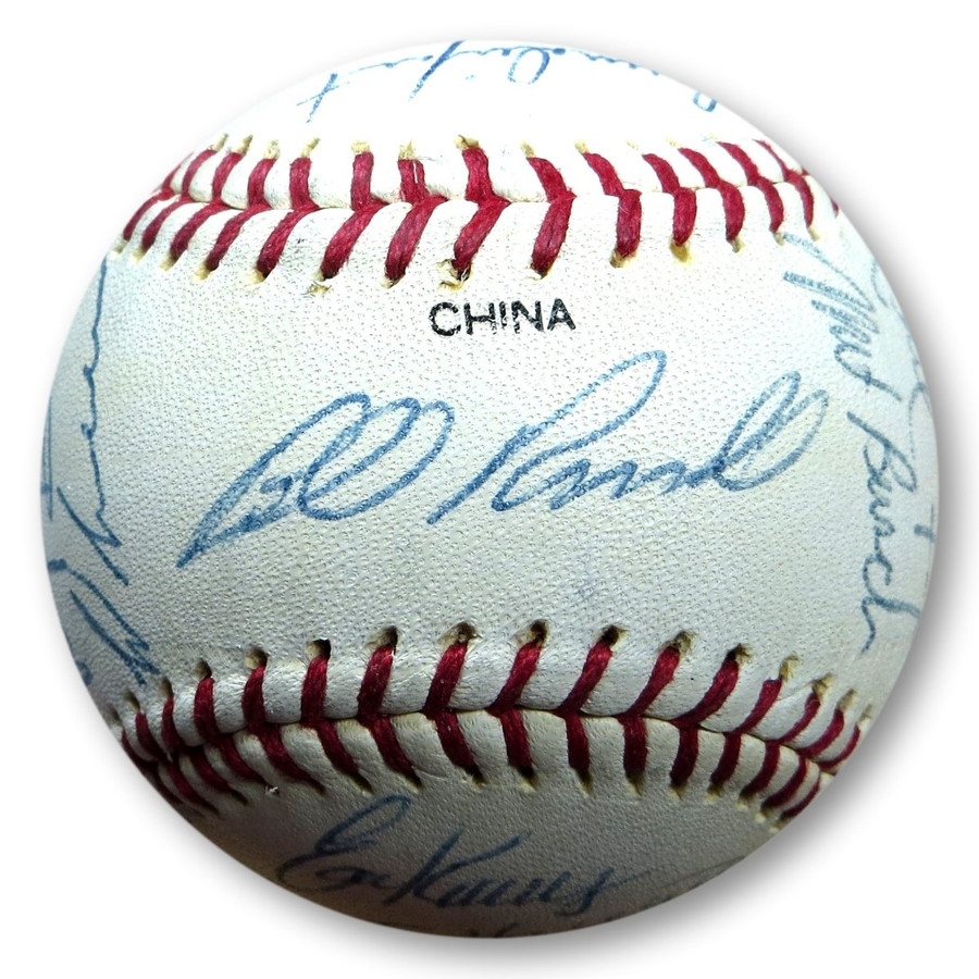 1996 Dodgers Team Signed Autographed Baseball Piazza Nomo 22 Autos JSA YY95259