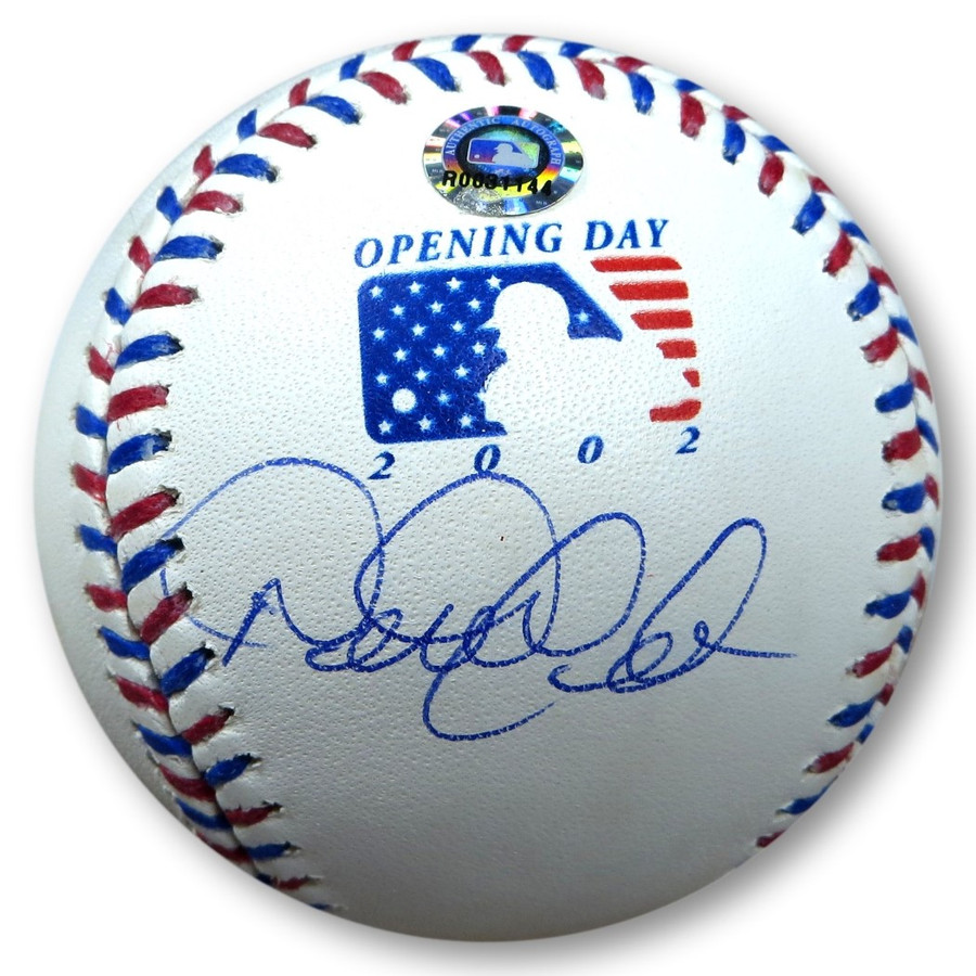 Derek Jeter Signed Autographed Baseball 2002 Opening Day Yankees MLB R0031144