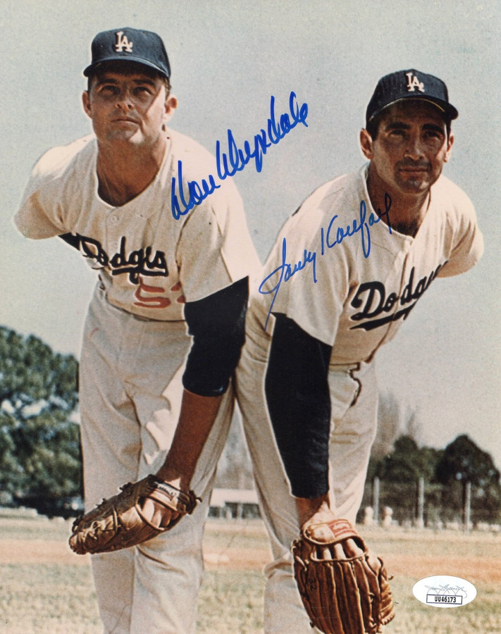 Sandy Koufax Don Drysdale Dual Signed Autographed 8X10 Photo Dodgers JSA UU46173