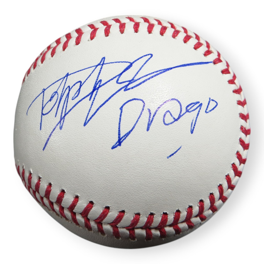 Dolph Lundgren Dual Autographed Baseball Rocky IV "Drago" BAS BP96994