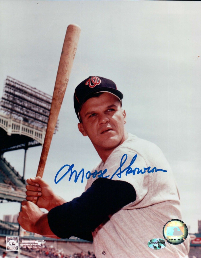 Bill Moose Skowron Signed 8X10 Photo Autograph Washington Senators Auto w/COA