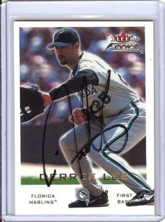 Derek Lee 2001 Fleer Focus Signed Card Auto Autograph