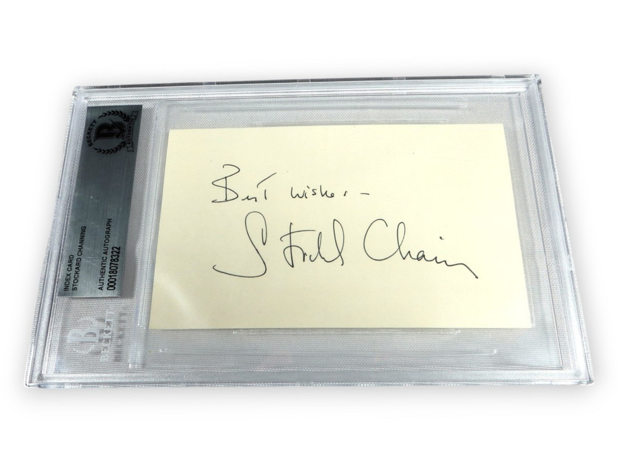 Stockard Channing Signed Autograph Index Card Grease The West Wing BAS 8322