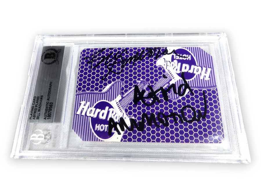 Astrid Plane Bill Wadhams Signed Autographed Playing Card Animotion BAS 8563