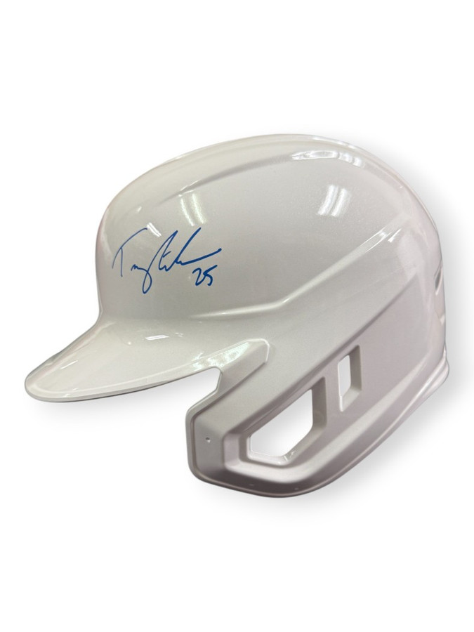 Tommy Edman Signed White Helmet "2024 NLCS MVP 2024 WS Champ" Dodgers Tristar