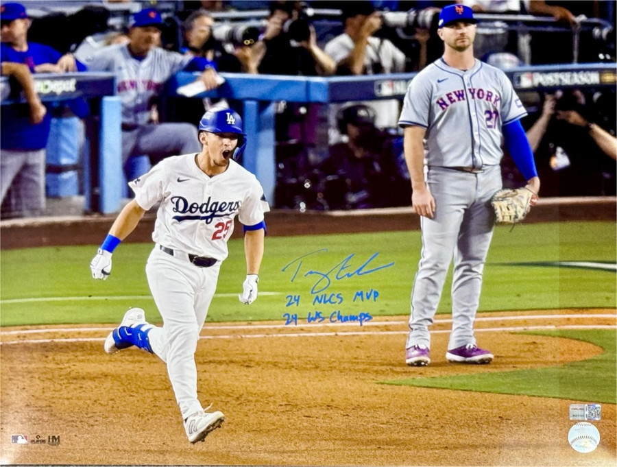 Tommy Edman Signed 16x20 Photo "2024 NLCS MVP 2024 WS Champ" Dodgers Tristar