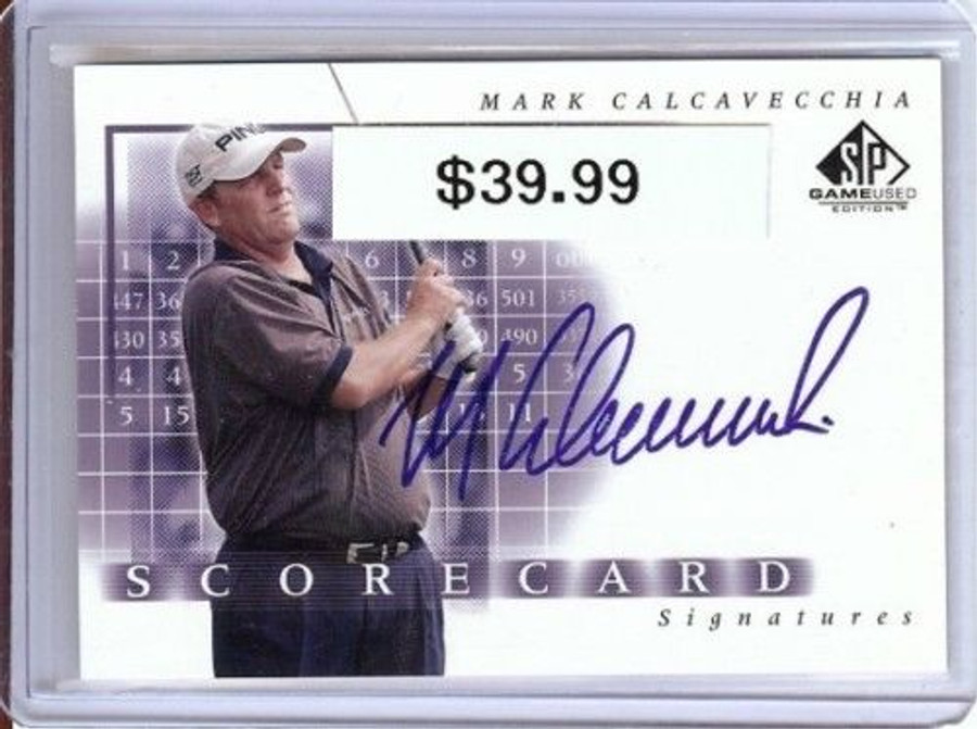 Mark Calcavecchia 2002 Sp Game Used Scorecard Auto