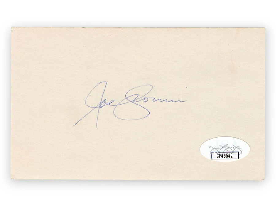Joe Cronin Signed Autographed 3X5 Index Card Senators Red Sox HOFer JSA CF45642
