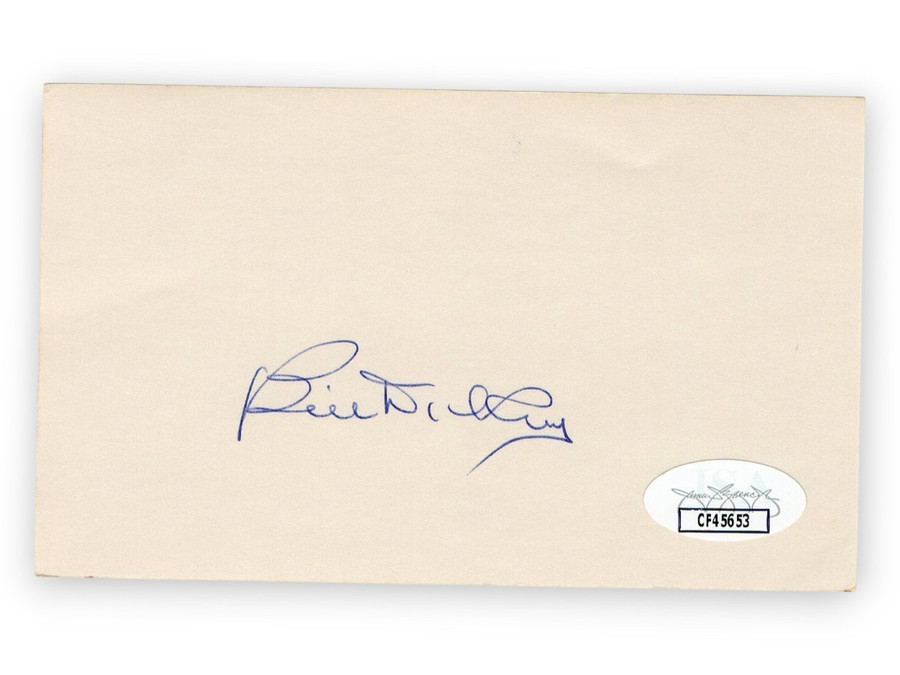 Bill Dickey Signed Autographed 3X5 Index Card Yankees Hall of Famer JSA CF45653