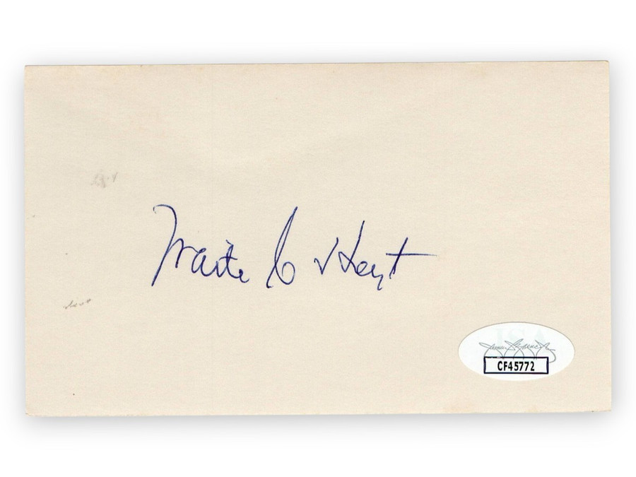 Waite Hoyt Signed Autographed 3X5 Index Card Yankees Hall of Famer JSA CF45772