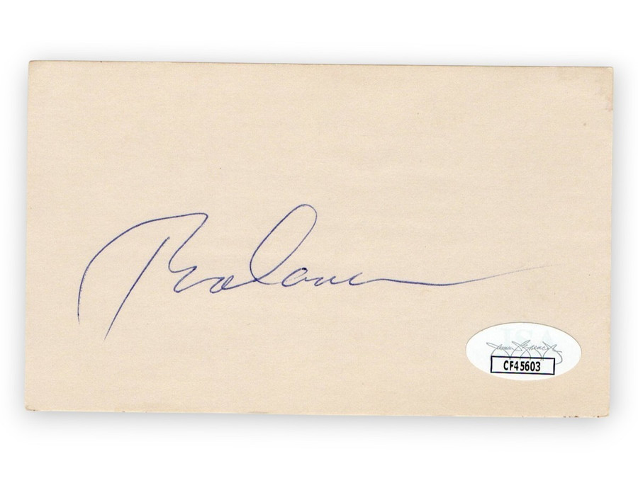 Rod Carew Signed Autographed 3X5 Index Card Angels Twins HOFer JSA CF45603