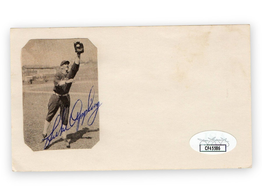 Luke Appling Signed Autograph 3X5 Index Card White Sox Hall of Famer JSA CF45586