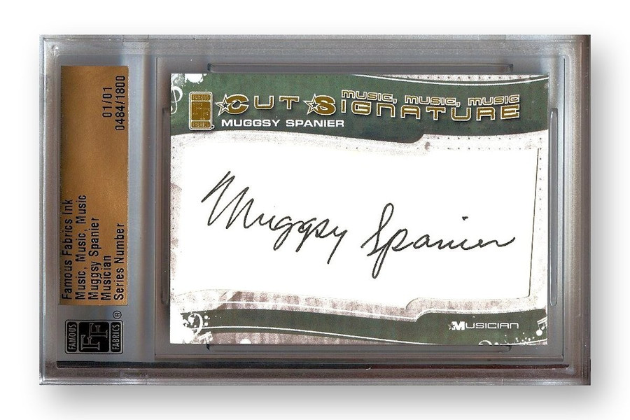 Muggsy Spanier Signed Autographed Cut Signature Cornetist 1/1 Slabbed