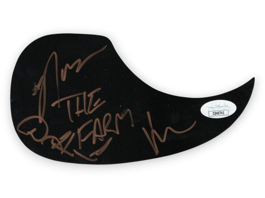 The Farm Band Signed Autograph Guitar Pickguard Hoffman Horne Marie JSA CE46741