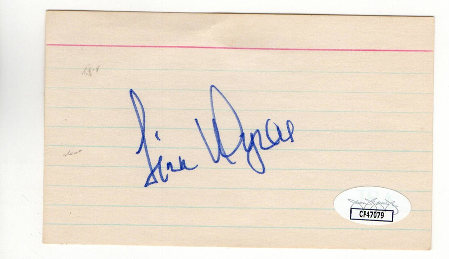 Jim Wynn Signed Autographed 3X5 Index Card Astros Dodgers JSA CF47079