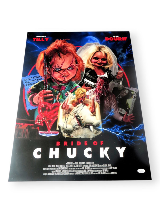 Jennifer Tilly Signed Autographed 18X24 Poster Bride of Chucky Collage JSA