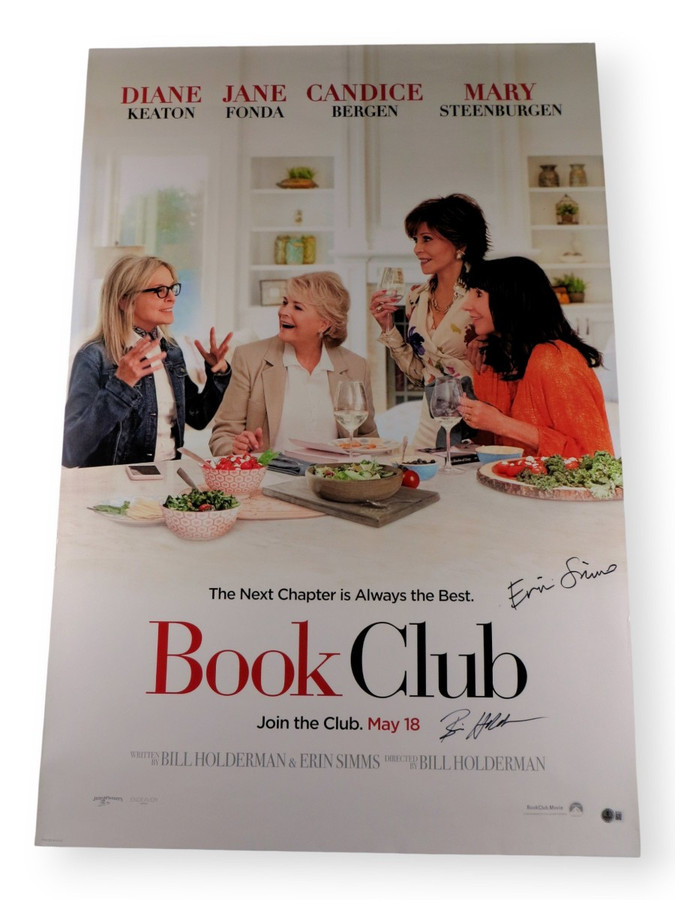 Bill Holderman Erin Simms Signed Autographed 27X40 Movie Poster Book Club BAS