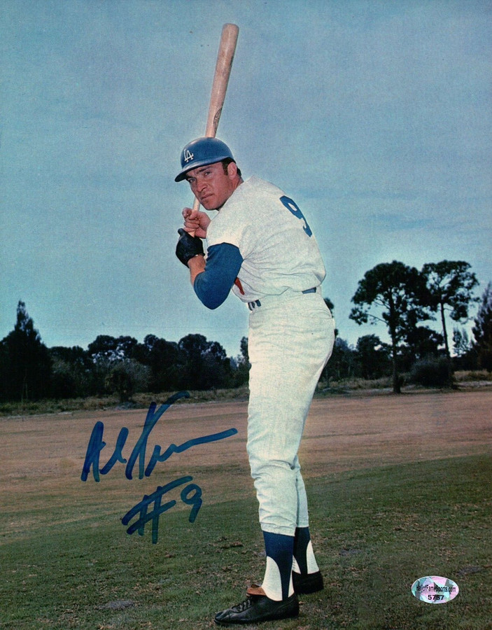 Al Ferrara Signed 8X10 Photo "#9" Autograph Los Angeles Dodgers Field Pose COA