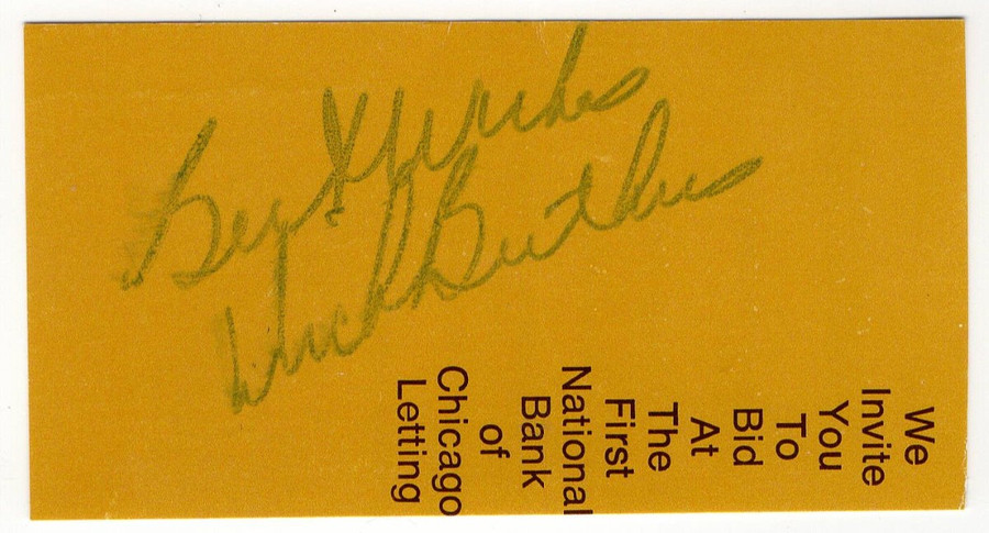 Dick Butkus Signed Autographed Cut Signature Bears Legends JSA CF46713