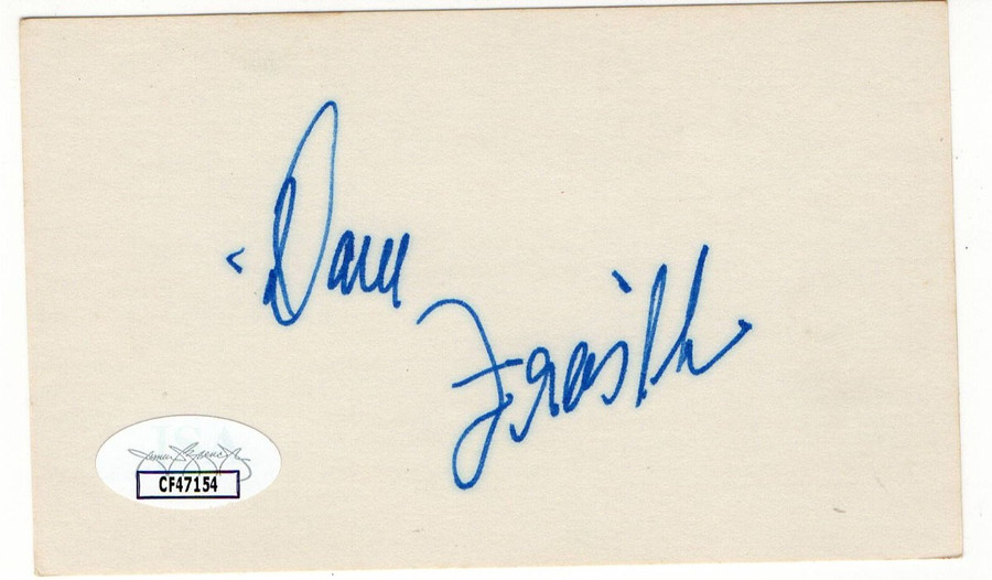 Dave Freisleben Signed Autographed Index Card Padres Indians JSA CF47154