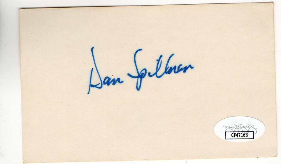 Dan Spillner Signed Autographed Index Card Padres Indians JSA CF47163