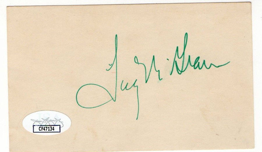 Tug McGraw Signed Autographed Index Card Mets Phillies JSA CF47134