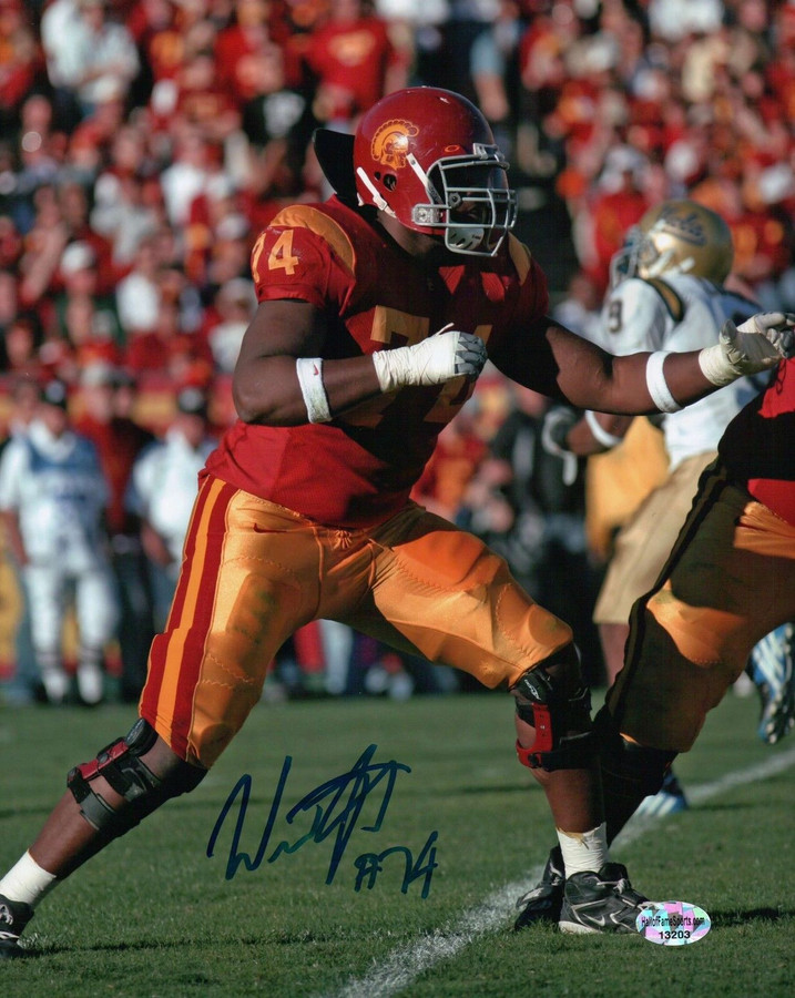 Winston Justice Signed 8X10 Photo Autograph USC Trojans On Field Auto w/COA