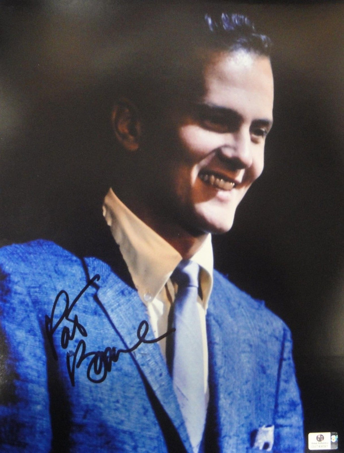 Pat Boone Hand Signed Autograph 11x14 Photo Sexy Singer Country JSA U16327