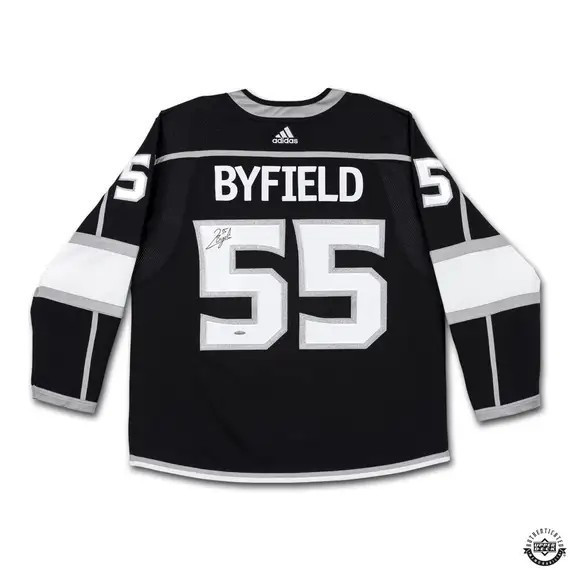 Quinton Byfield Signed Autographed Official Black Aeroready Jersey Kings UDA