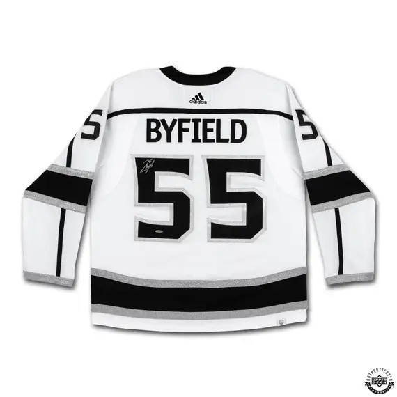 Quinton Byfield Signed Autographed Official White Jersey Kings UDA