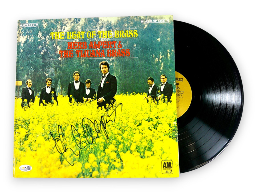 Herb Alpert Signed Autographed Record Album Cover The Tijuana Brass JSA CJ07699