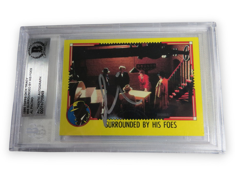 Al Pacino Signed Autographed Trading Card Dick Tracy 1990 Topps #56 BAS 0649