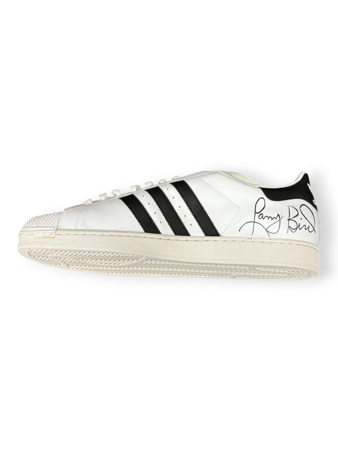 Larry Bird Signed Autographed Size 17 Adidas Shoe Celtics Legend PSA U08071