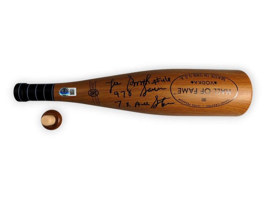 Lee Smith Signed Autographed Spirits Bottle "478 Saves 7 X All-Star" BAS BU89001