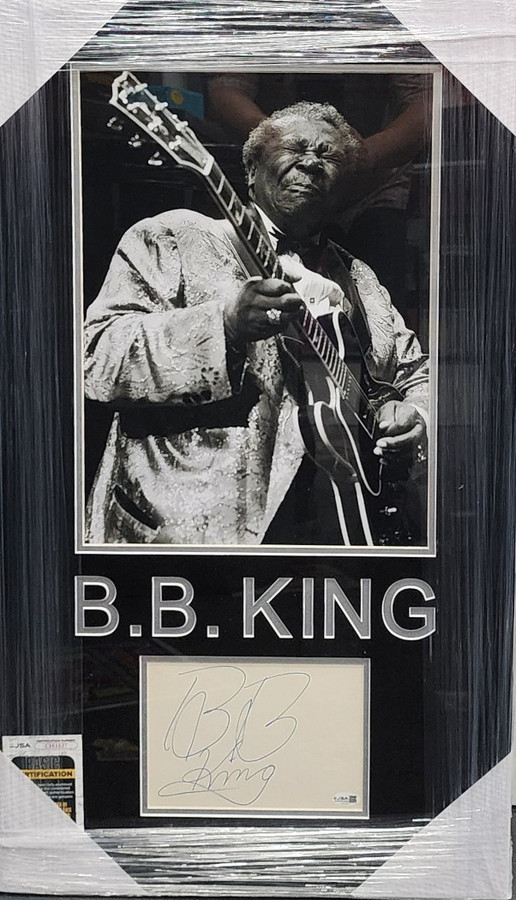B.B. King Signed Autographed Cut The Thrill Is Gone Framed JSA CI81627
