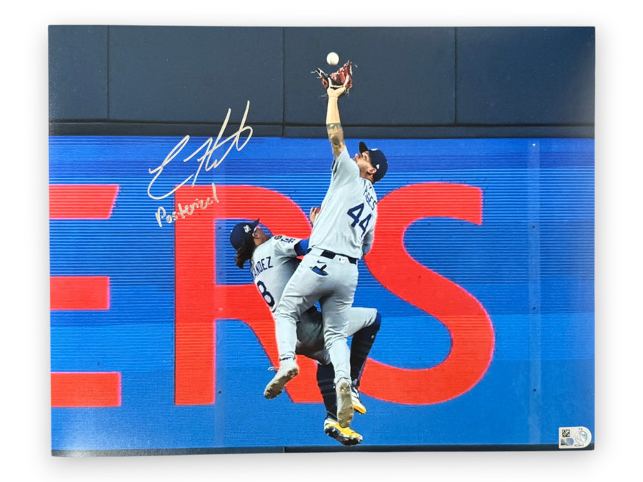 Kike Hernandez Signed Autographed 11x14 Photo "Posterized" Dodgers MLB