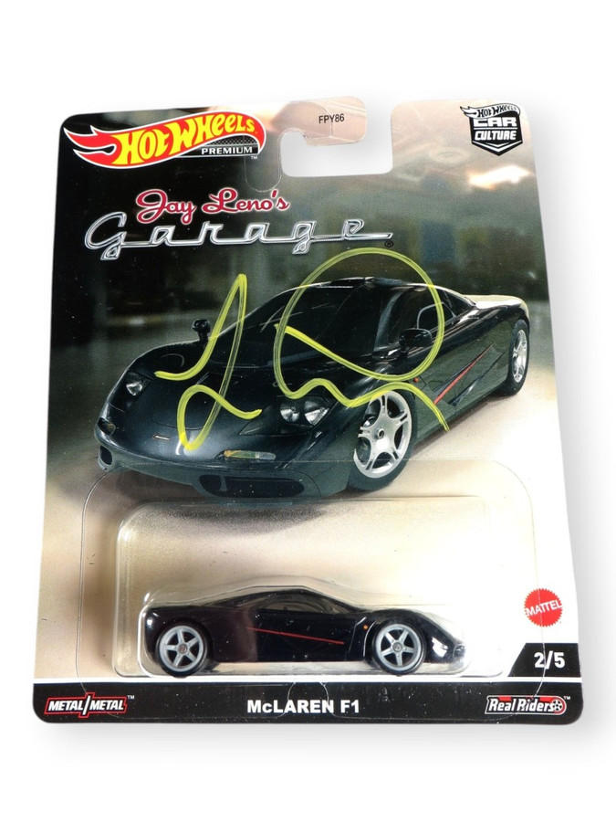 Jay Leno Signed Autographed Die-Cast Car Garage Hot Wheels McLaren F1 JSA