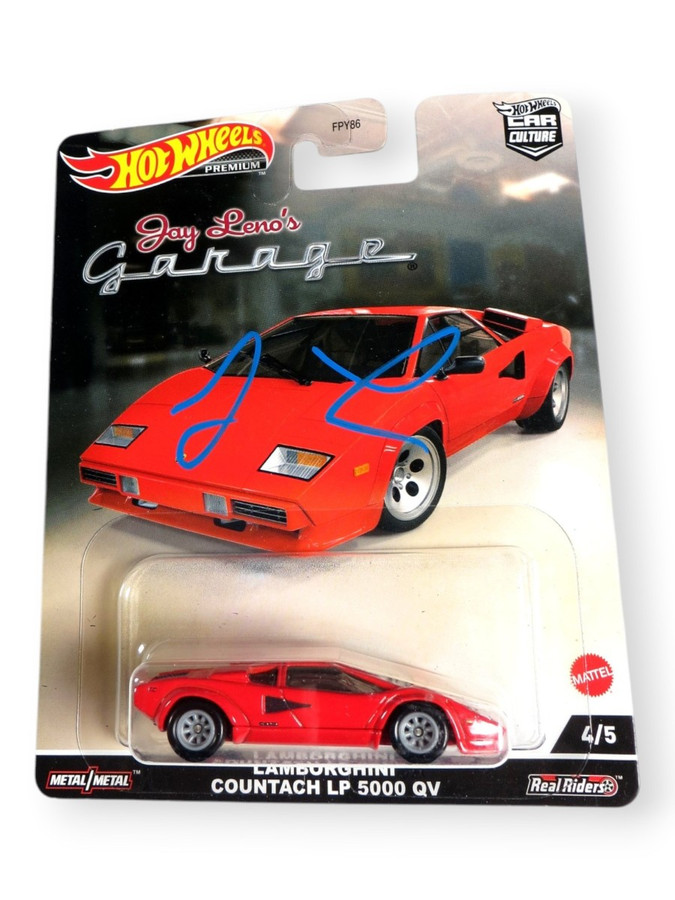 Jay Leno Signed Autographed Die-Cast Car Hot Wheels Lamborghini Countach LP JSA
