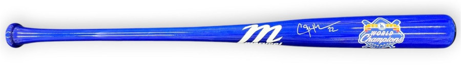 Clayton Kershaw Autographed 2024 WS Custom Basebal Bat Dodgers BAS 4W643672