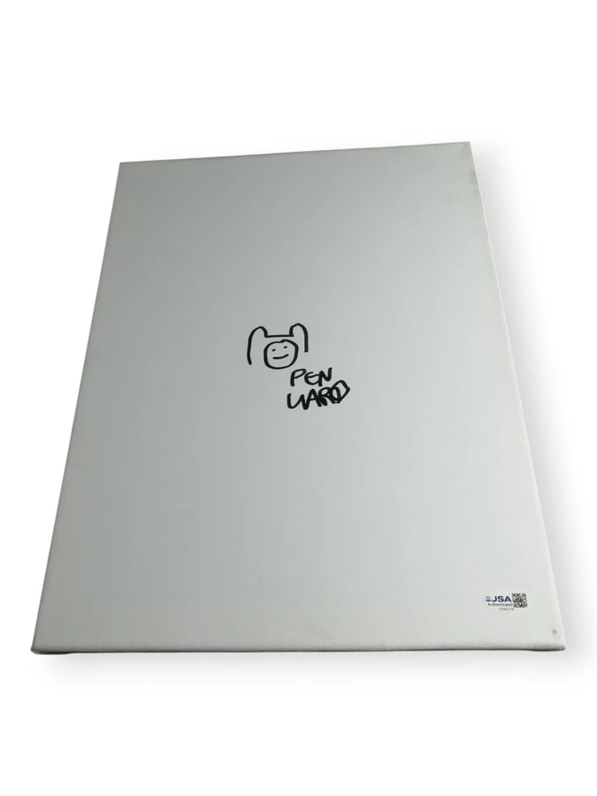 Pen Ward Signed Autographed 11X14 Canvas Sketch Adventure Time JSA CK94376