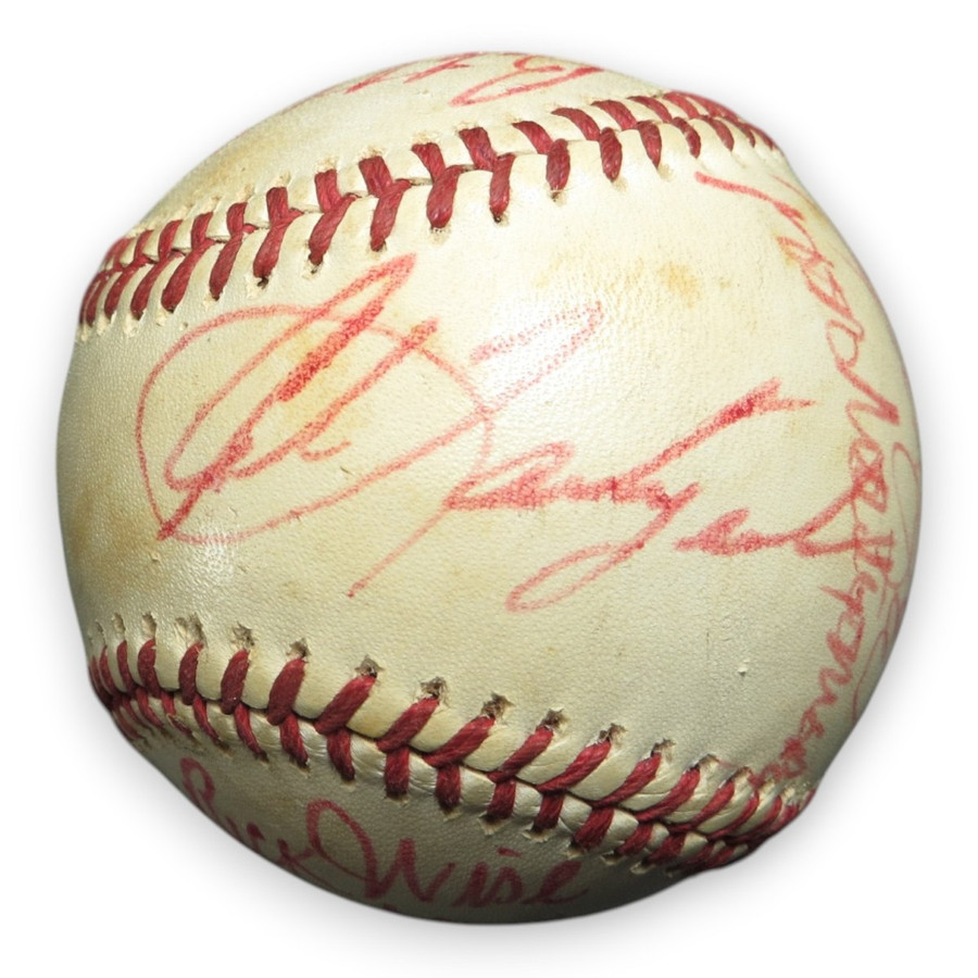 1977 Boston Red Sox Signed Autograph Baseball 18 Sigs Yastzemski Tiant Lynn LOA