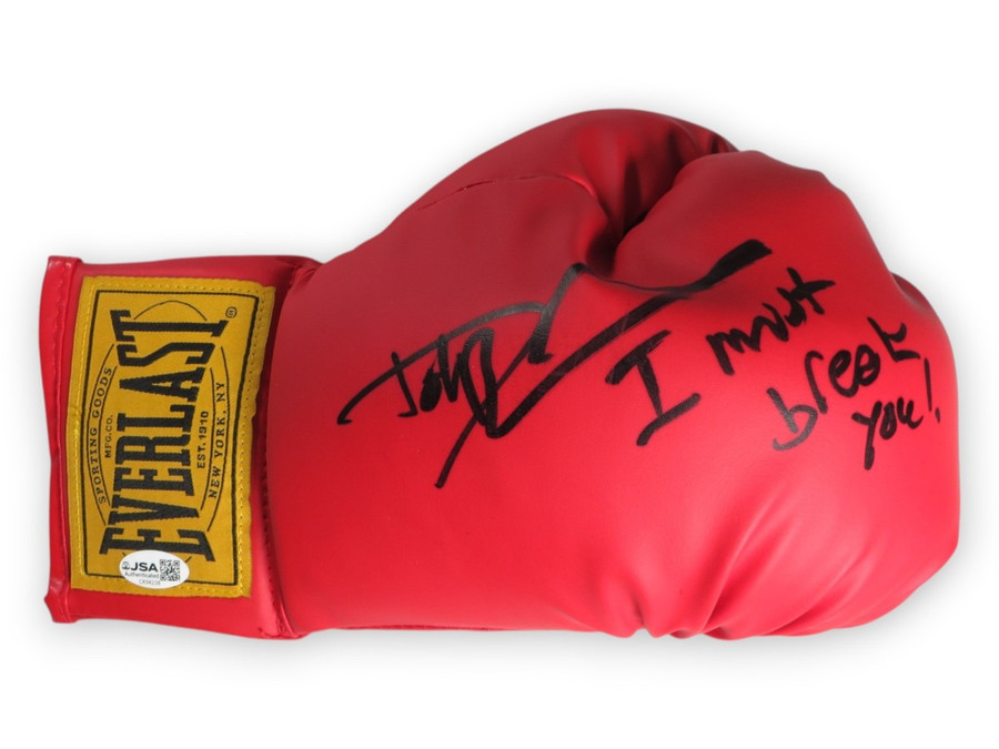 Dolph Lundgren Signed Autographed Boxing Glove Rocky IV "I Must Break You" JSA