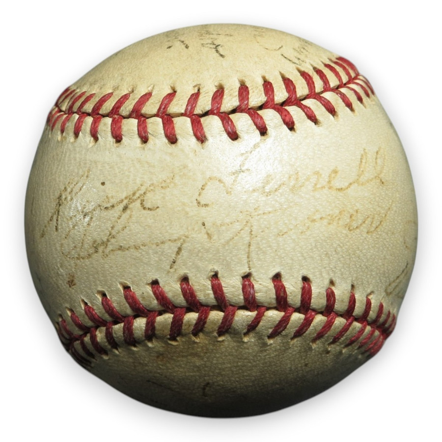 1937 Boston Red Sox Signed Autographed Baseball 19 Sigs Ferrell Foxx Cronin LOA