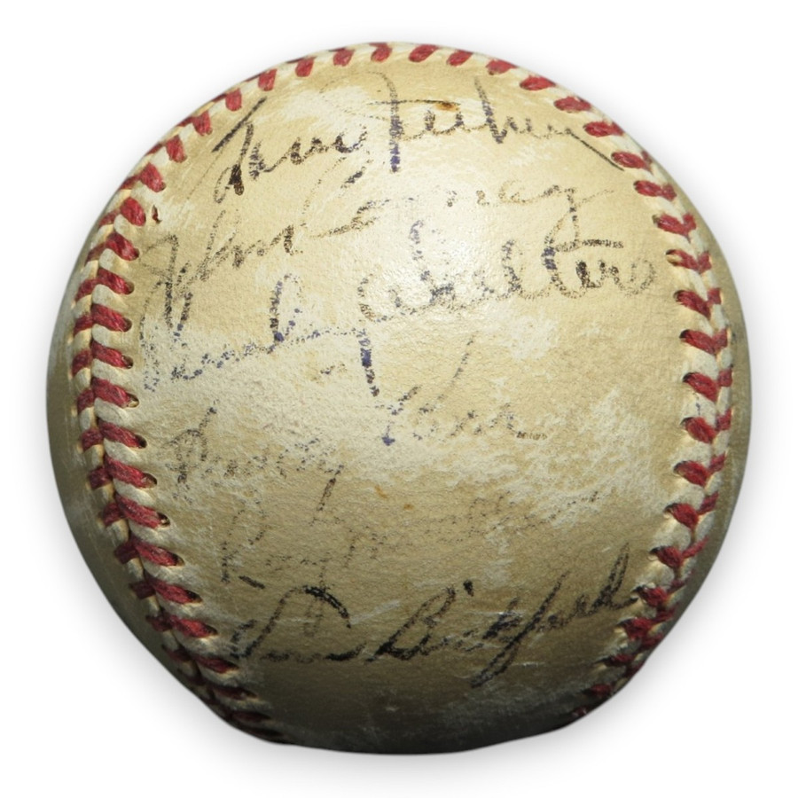 1951 Boston Braves Signed Autographed Baseball 22 Sigs Jethroe Sain LOA